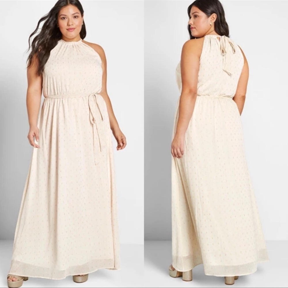 ModCloth | Illuminated Elegance Chiffon Maxi Dress